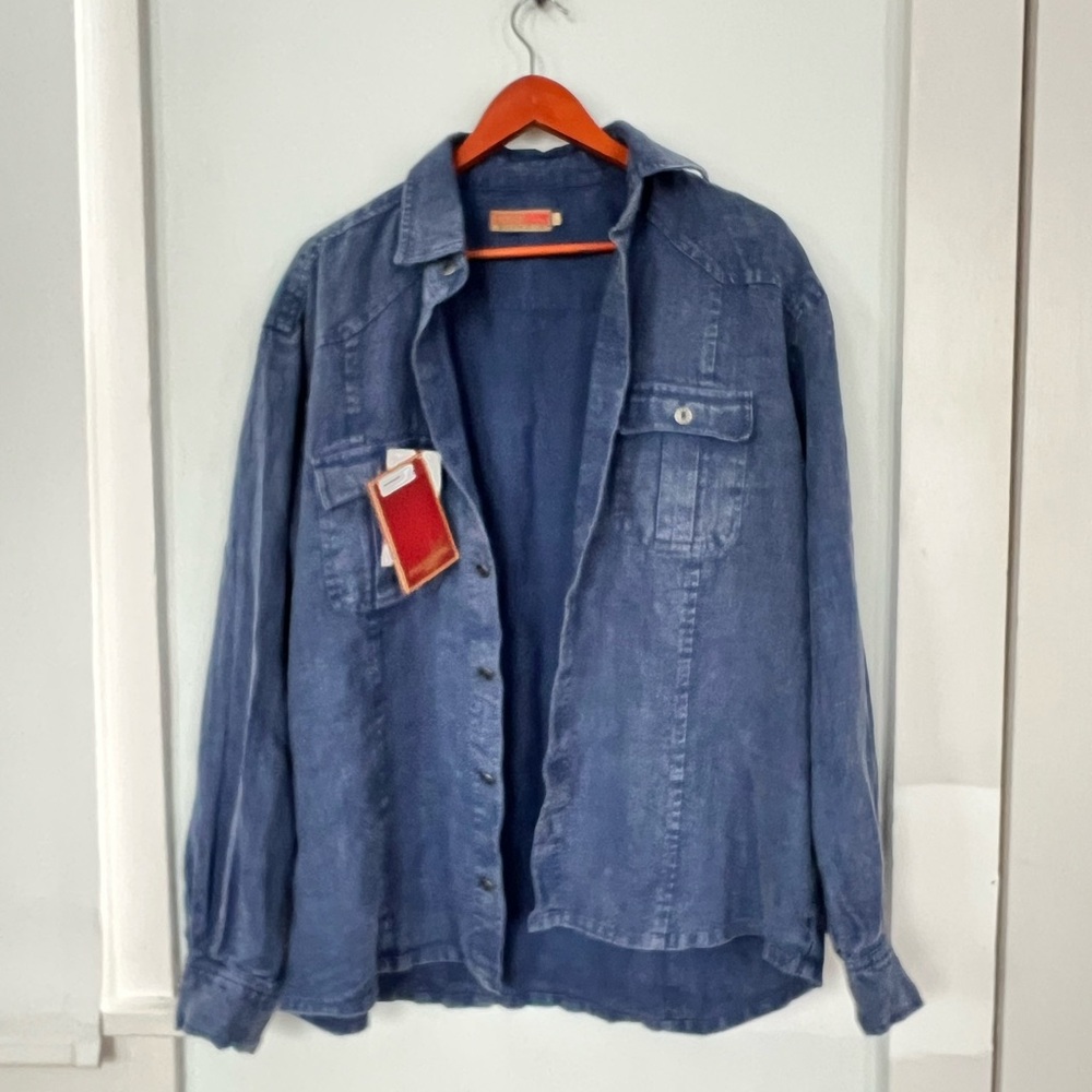 Dash Zayante 100% Hemp woven two pocket Western Shirt
